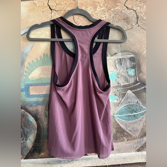 Koral Zyra Power Mesh Tank in Black Plum - Picture 10 of 13